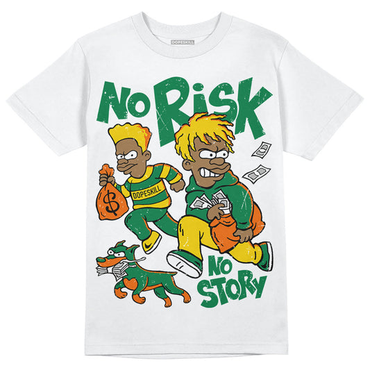 Green Collection DopeSkill T-Shirt No Risk No Story Graphic