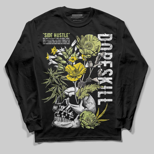 Luminous Green 5s DopeSkill Long Sleeve T-Shirt Side Hustle Graphic
