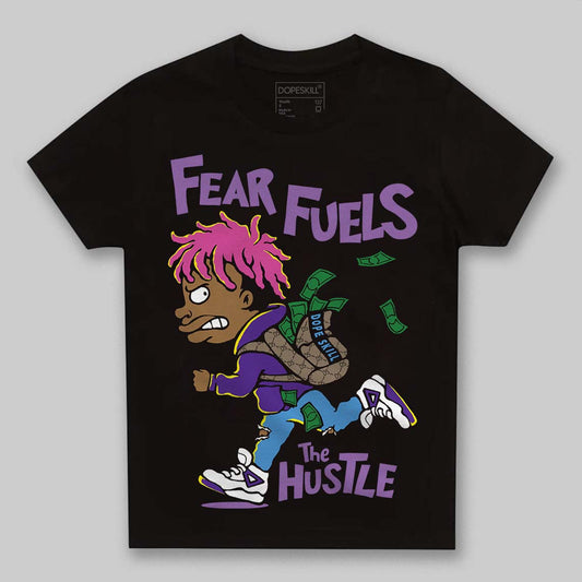PURPLE Collection DopeSkill Toddler Kids T-shirt Fear Fuels The Hustle Graphic