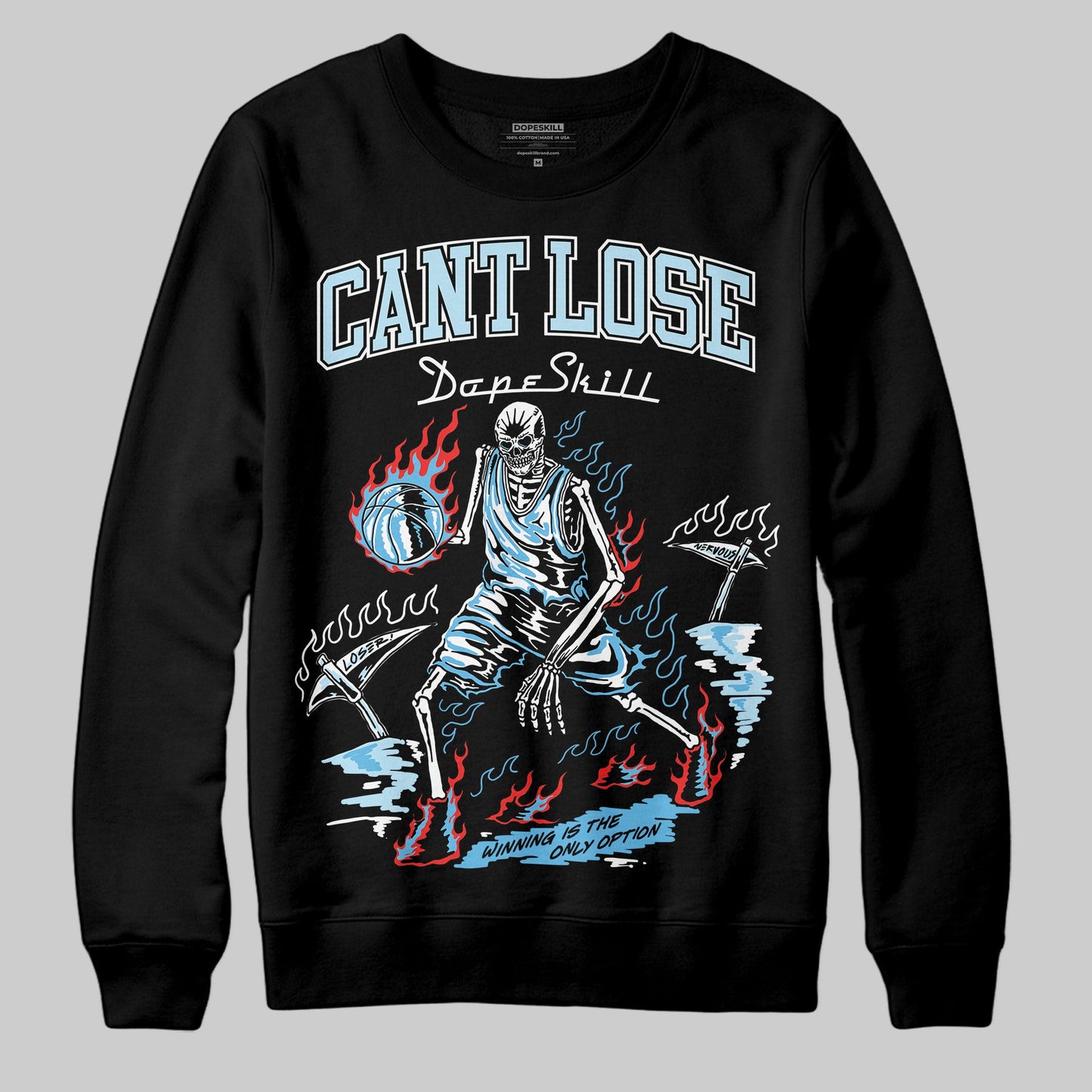 Legend Blue 11s DopeSkill Sweatshirt Cant Lose Graphic