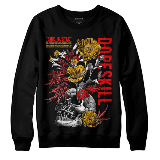 Red Collection DopeSkill Sweatshirt Side Hustle Graphic