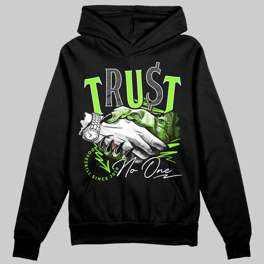 Neon Green Collection DopeSkill Hoodie Sweatshirt Trust No One Graphic