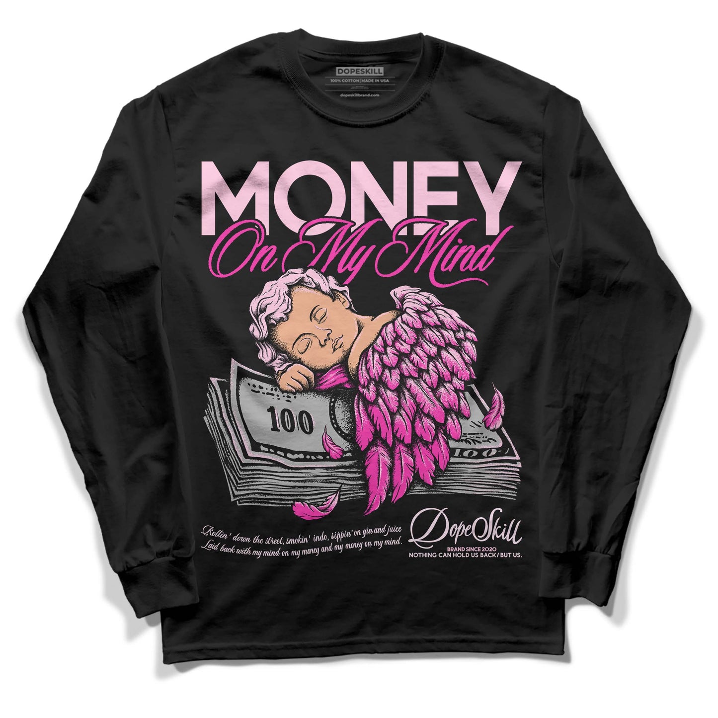 Triple Pink Dunk Low DopeSkill Long Sleeve T-Shirt MOMM Graphic