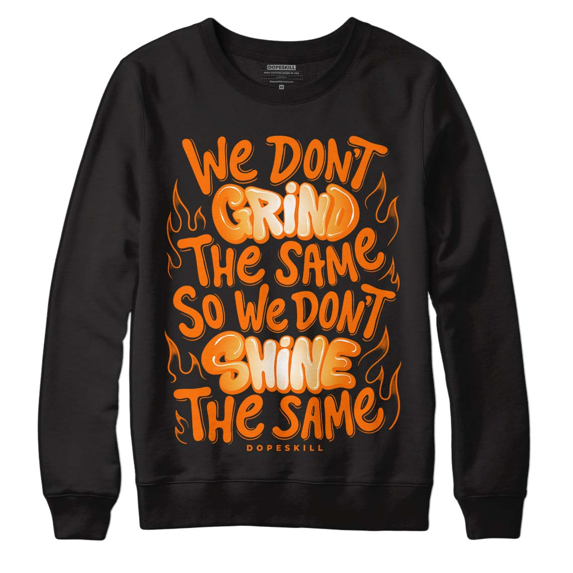 Dunk Low Magma Orange DopeSkill Sweatshirt Grind Shine Graphic