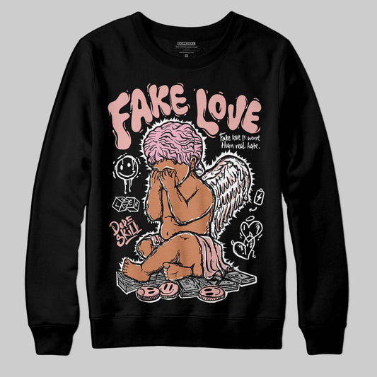 Rust Pink 1s 2025 DopeSkill Sweatshirt False Love Graphic