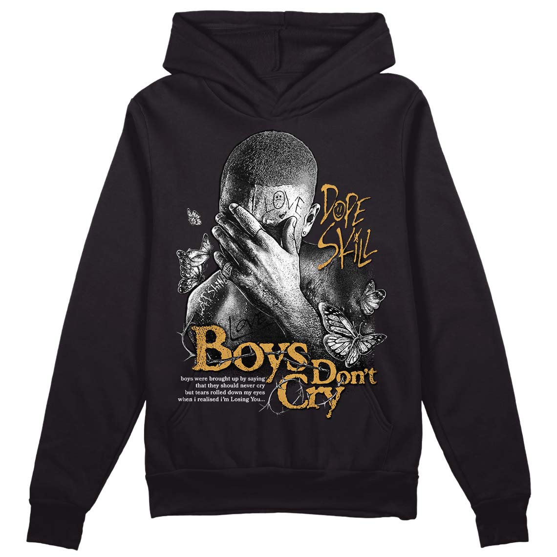 Gratitude 11s DopeSkill Hoodie Sweatshirt Boys Don't Cry Graphic