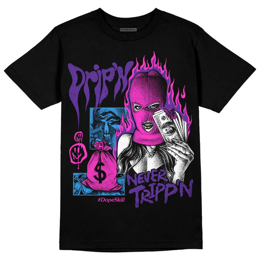 PURPLE Collection DopeSkill T-Shirt Drip'n Never Tripp'n Graphic
