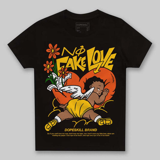 Yellow Collection DopeSkill Toddler Kids T-shirt No Fake Love Graphic