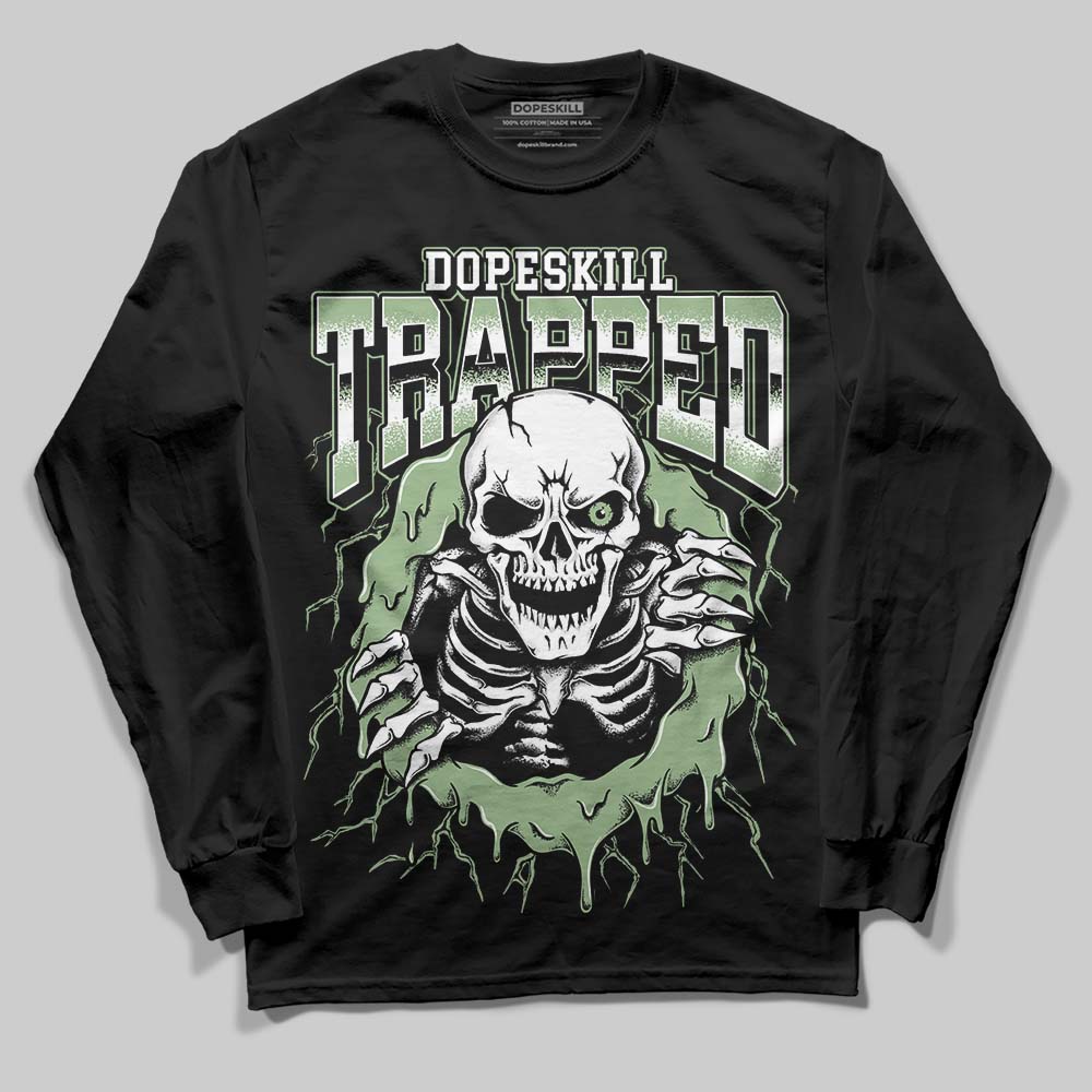 Seafoam 4s DopeSkill Long Sleeve T-Shirt Trapped Halloween Graphic
