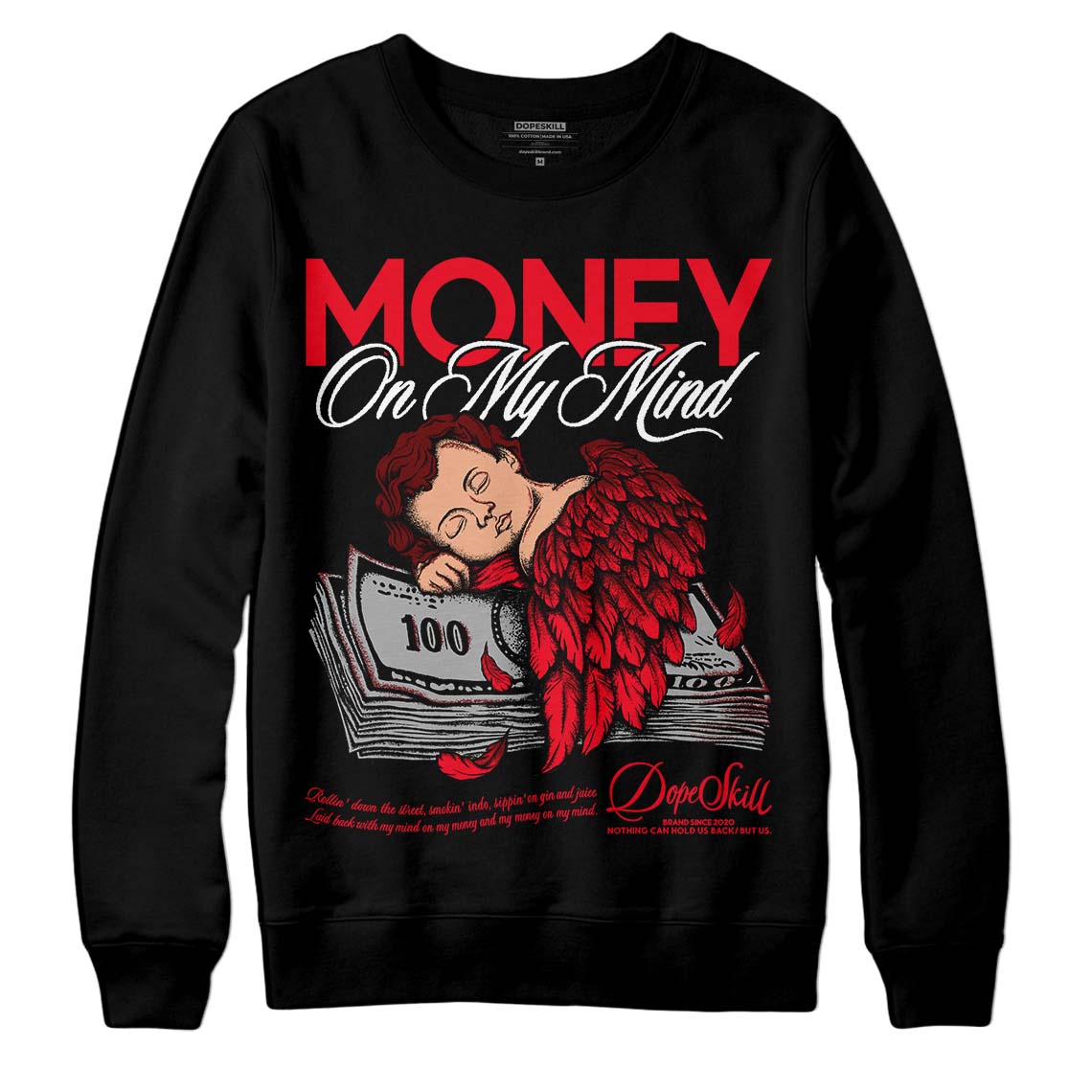 Red Thunder 4s DopeSkill Sweatshirt MOMM Graphic
