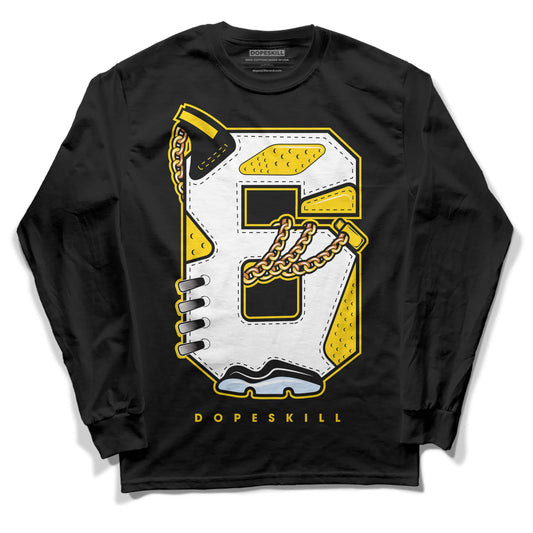 Yellow Ochre 6s DopeSkill Long Sleeve T-Shirt No.6 Graphic