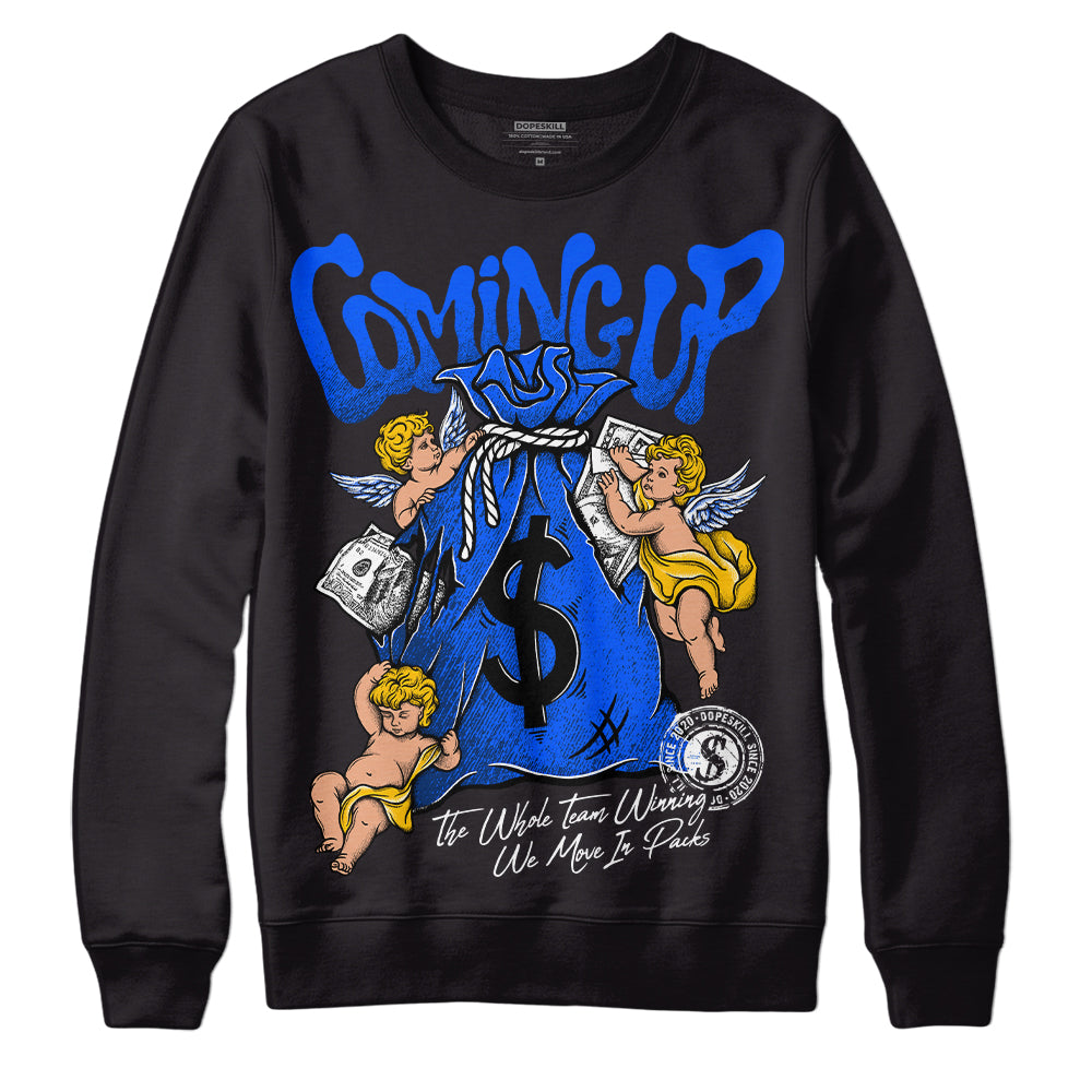 Royal Blue Collection DopeSkill Sweatshirt Money Bag Coming Up Graphic