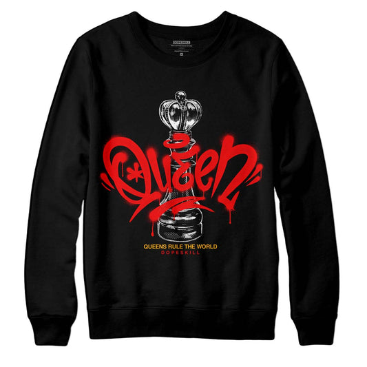 Red Collection DopeSkill Sweatshirt Queen Chess Graphic