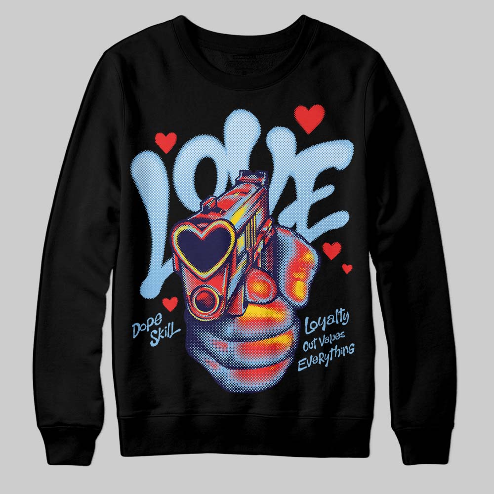 University Blue Collection DopeSkill Sweatshirt Love Shot Graphic