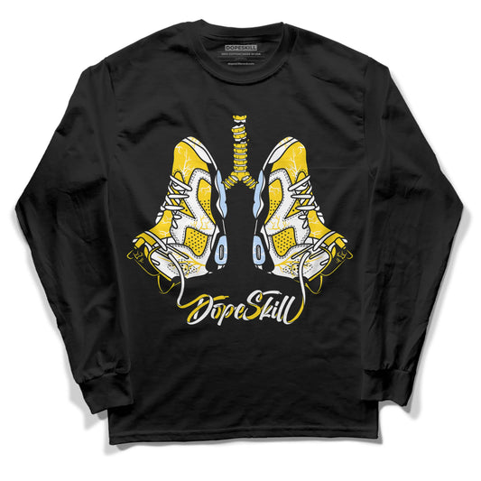Yellow Ochre 6s DopeSkill Long Sleeve T-Shirt Breathe Graphic