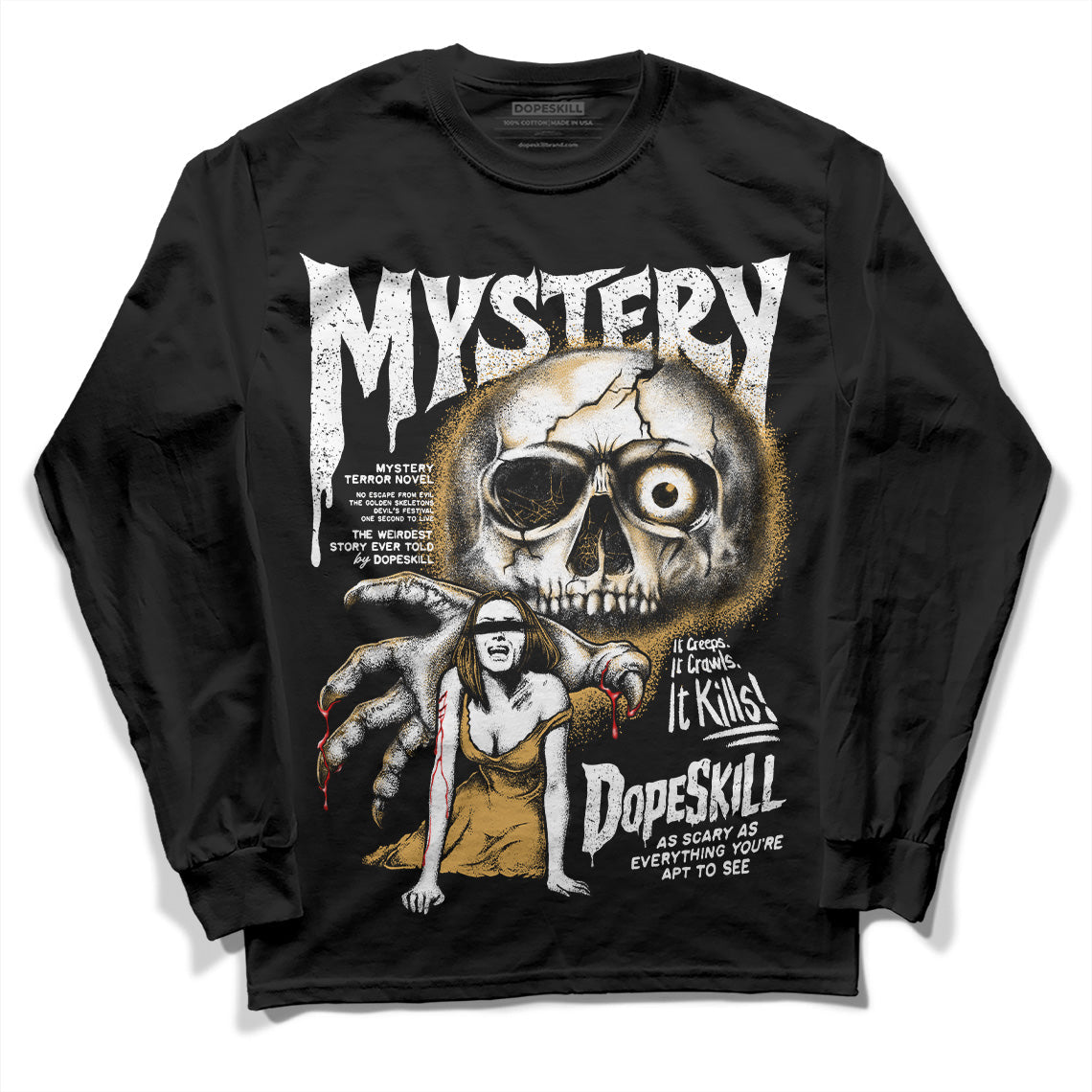 Gratitude 11s DopeSkill Long Sleeve T-Shirt Mystery Ghostly Grasp Graphic