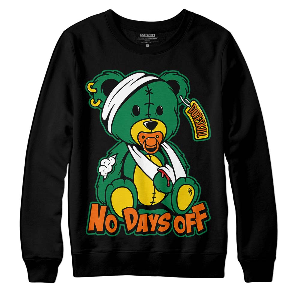 Green Collection DopeSkill Sweatshirt Hurt Bear Graphic