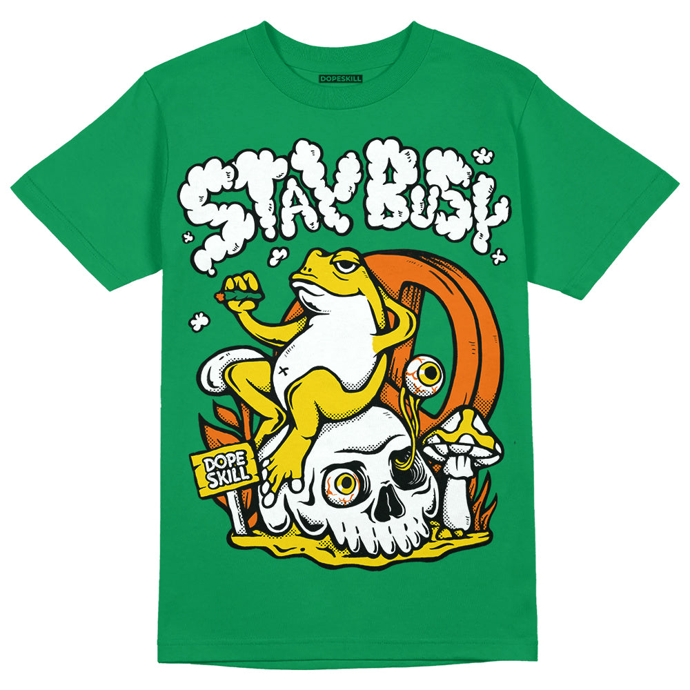 Green Collection DopeSkill Green T-shirt Stay Busy Graphic