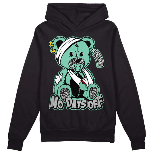 Green Glow 3s DopeSkill Hoodie Sweatshirt Hurt Bear Graphic