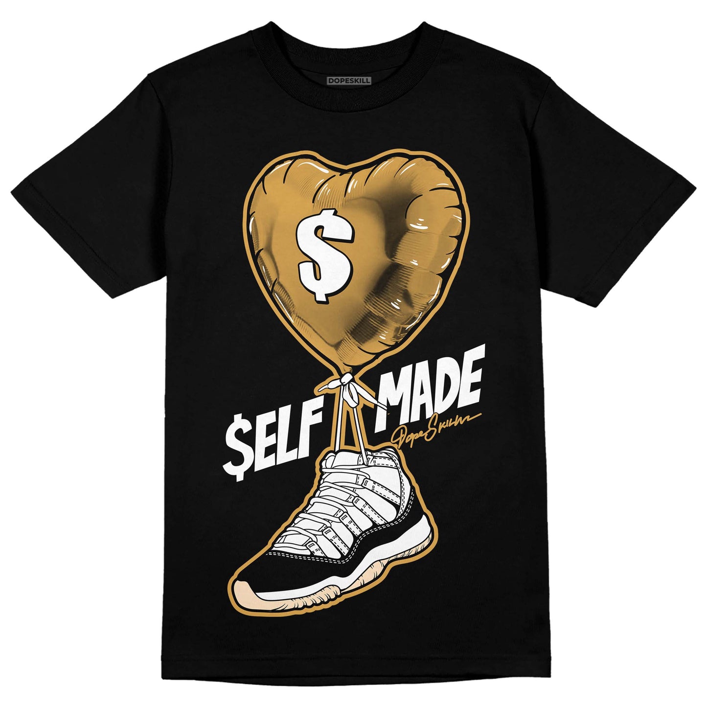 Gratitude 11s DopeSkill T-Shirt Self Made Graphic