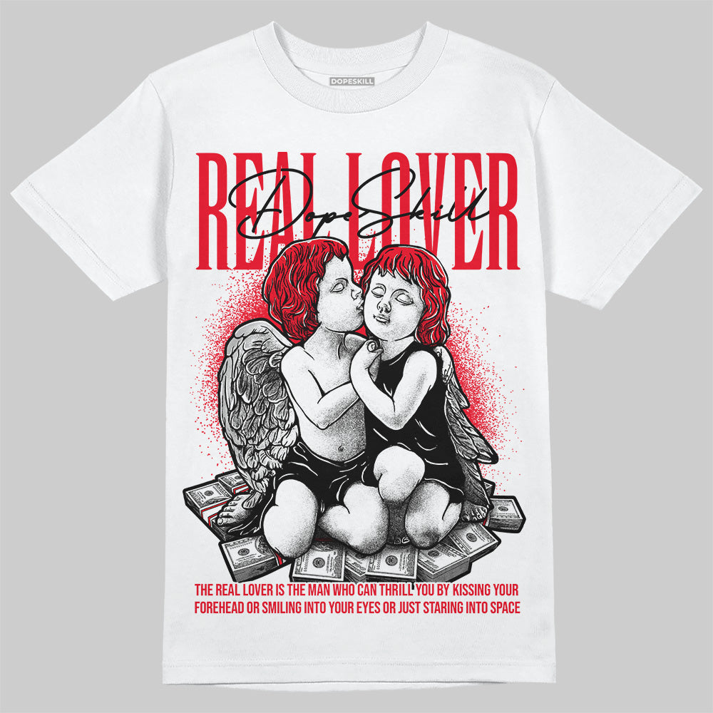 Red Thunder 4s DopeSkill T-shirt Real Lover Graphic