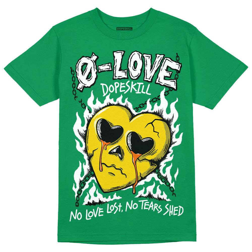 Green Collection DopeSkill Green T-shirt Crying Heart Graphic