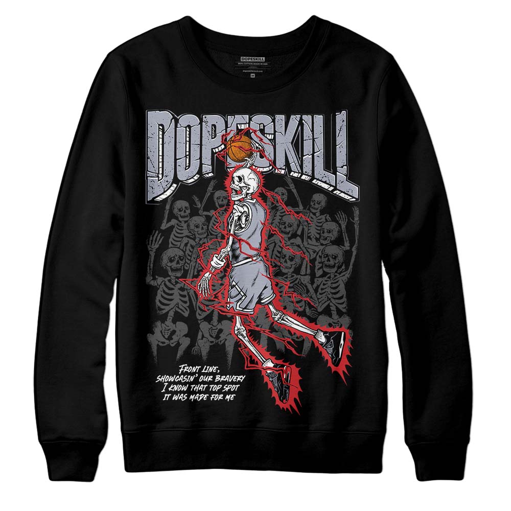 Bred Reimagined 4s DopeSkill Sweatshirt Thunder Dunk Graphic