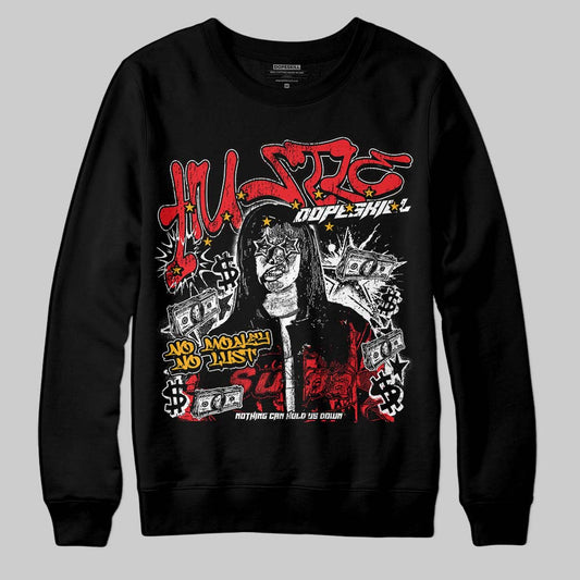 Red Collection DopeSkill Sweatshirt No Money No Lust Graphic