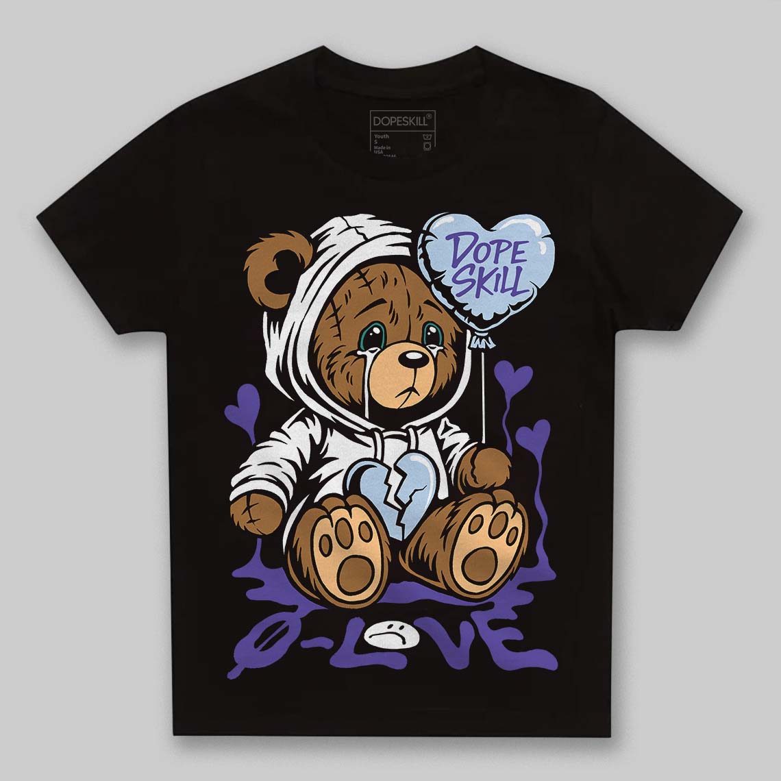 Grape 5s DopeSkill Toddler Kids T-shirt Broken Bear Graphic