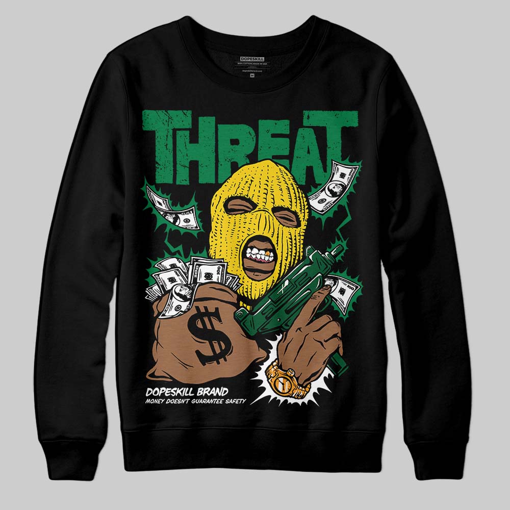 Green Collection DopeSkill Sweatshirt Under Threat Graphic