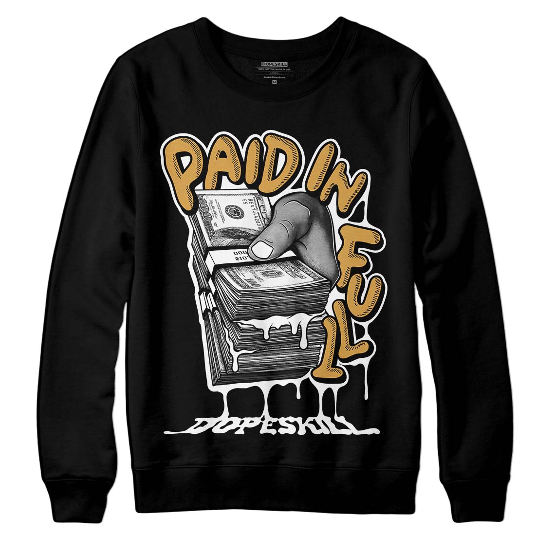 Gratitude 11s DopeSkill Sweatshirt Paid In Full Graphic
