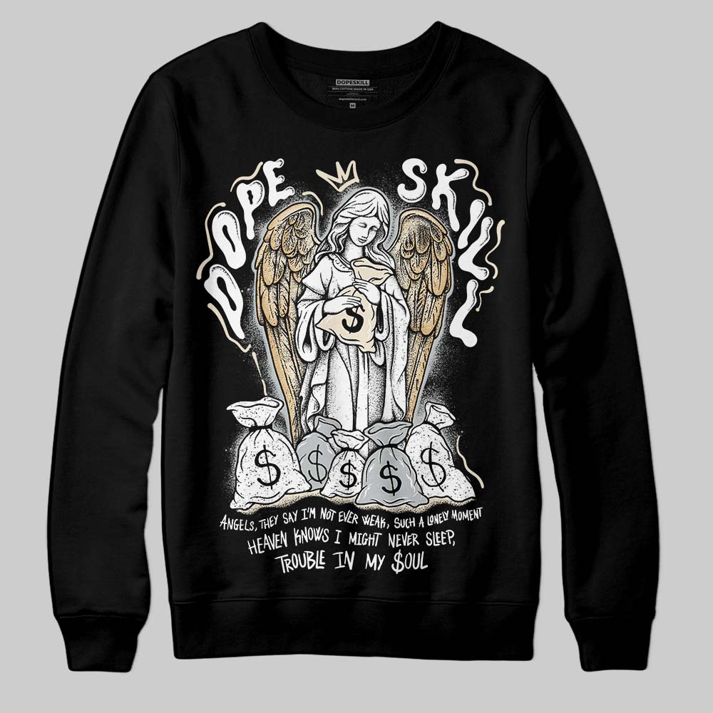 Reverse Metallic 5s DopeSkill Sweatshirt Angels Graphic