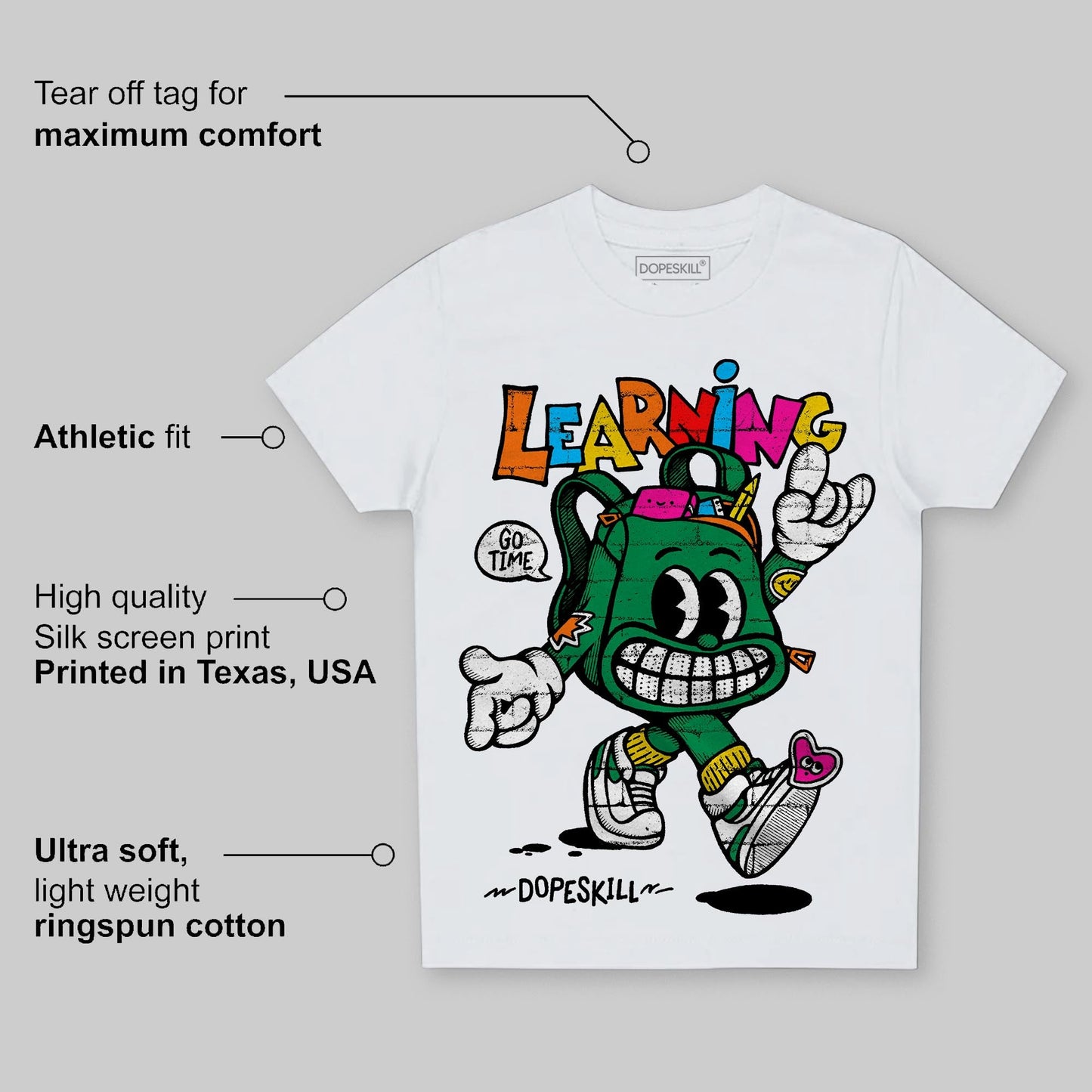 Green Collection DopeSkill Toddler Kids T-shirt Learning Graphic