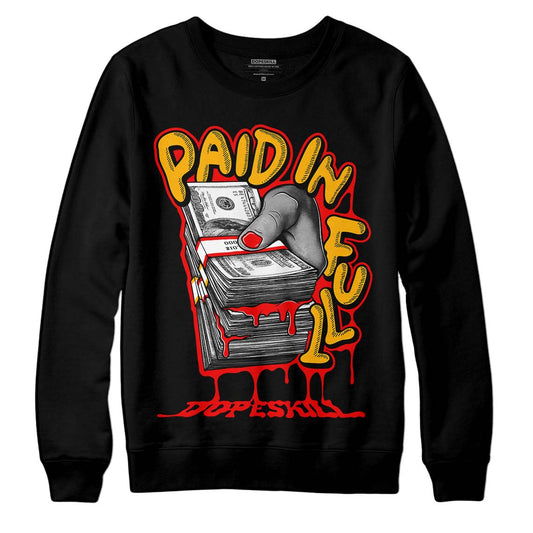 Red Collection DopeSkill Sweatshirt Paid In Full Graphic