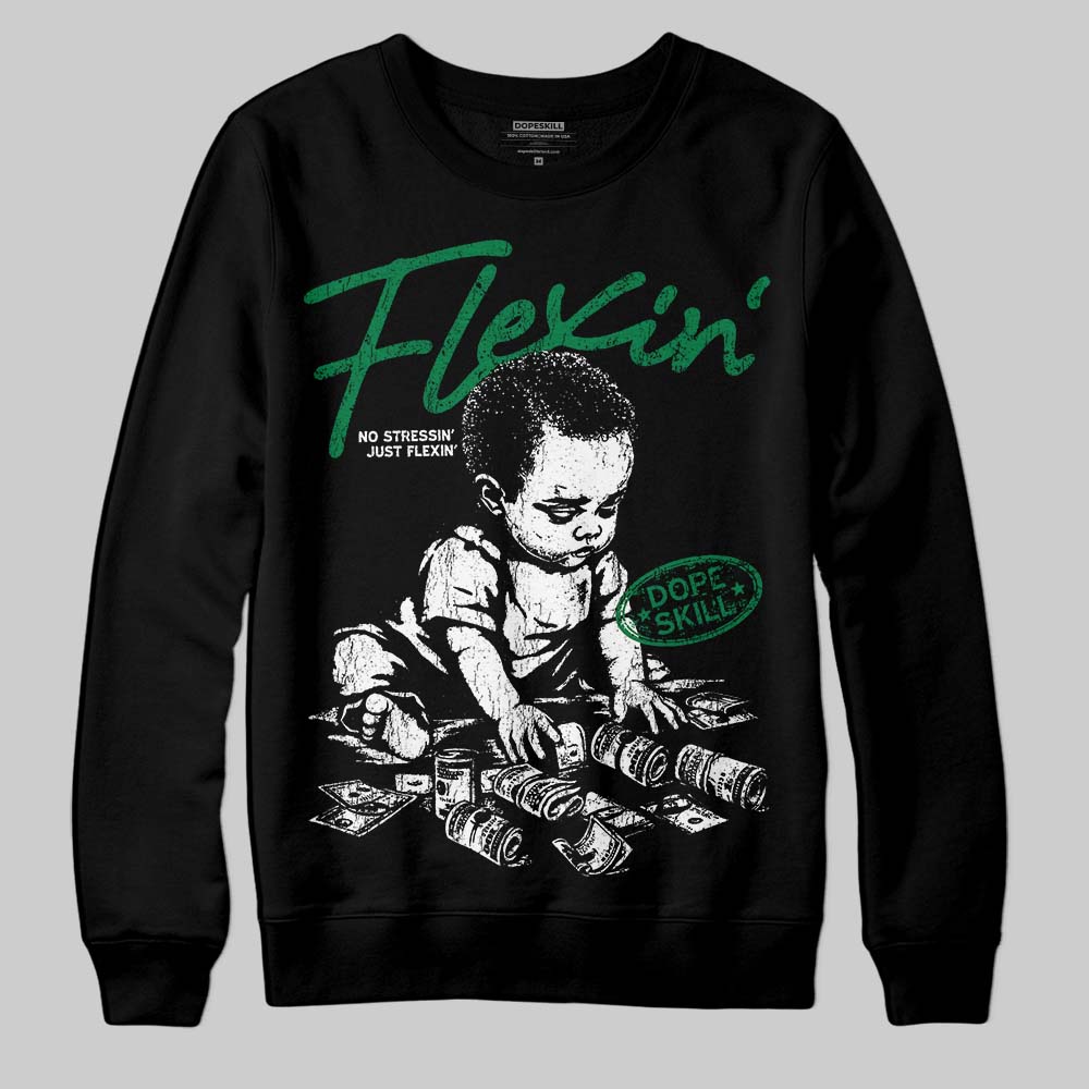 Green Collection DopeSkill Sweatshirt Flexin' Graphic