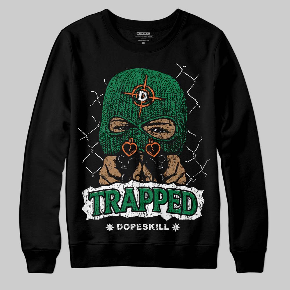 Green Collection DopeSkill Sweatshirt New Trapped Graphic