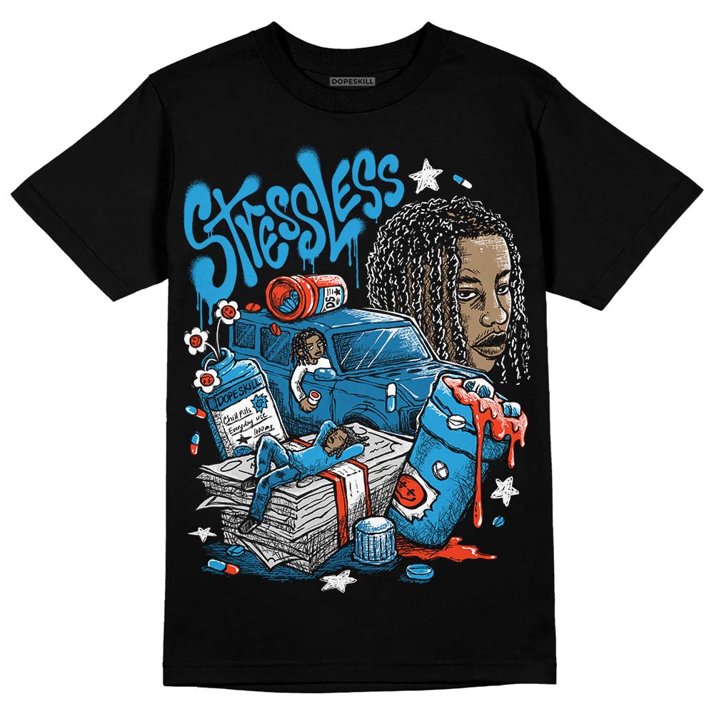 Military Blue 4s DopeSkill T-Shirt Stressless Graphic