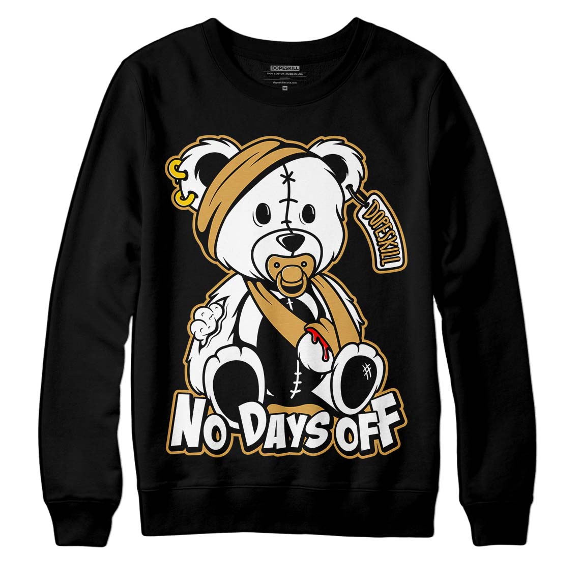 Gratitude 11s DopeSkill Sweatshirt Hurt Bear Graphic