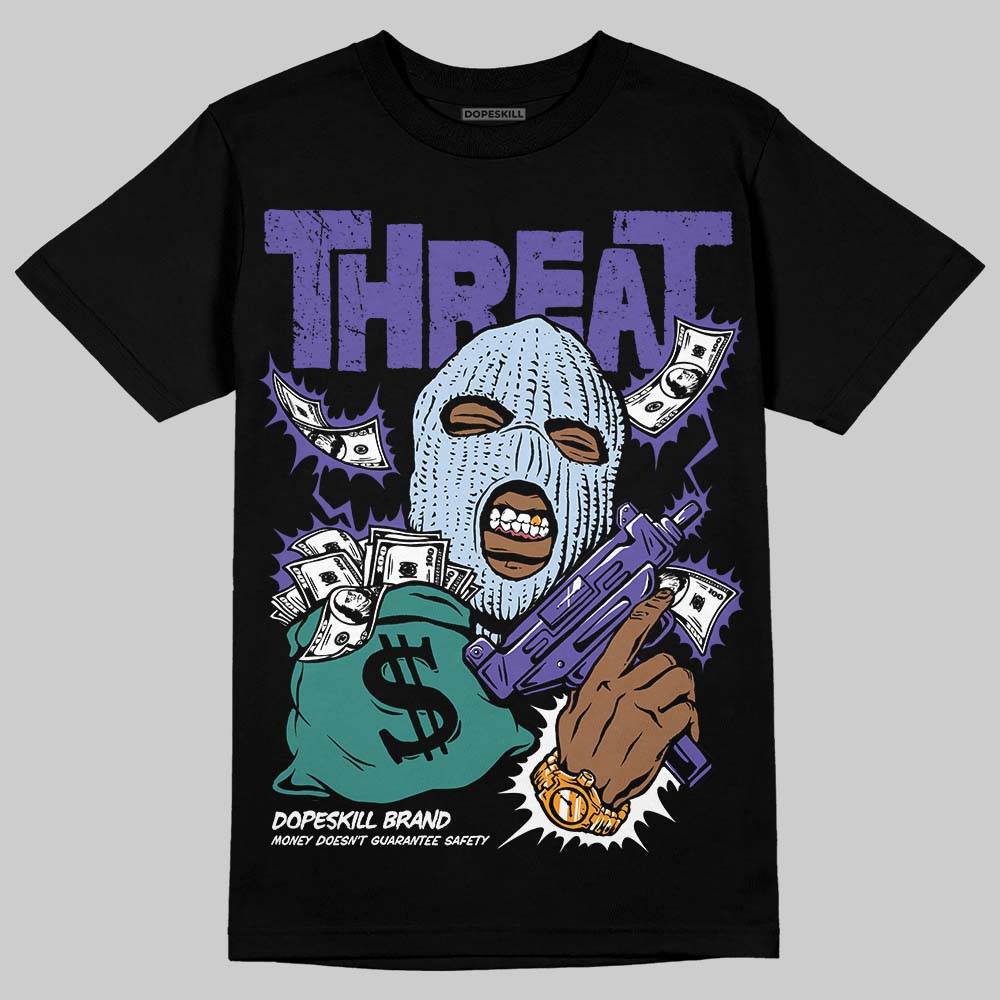 Grape 5s DopeSkill T-Shirt Under Threat Graphic