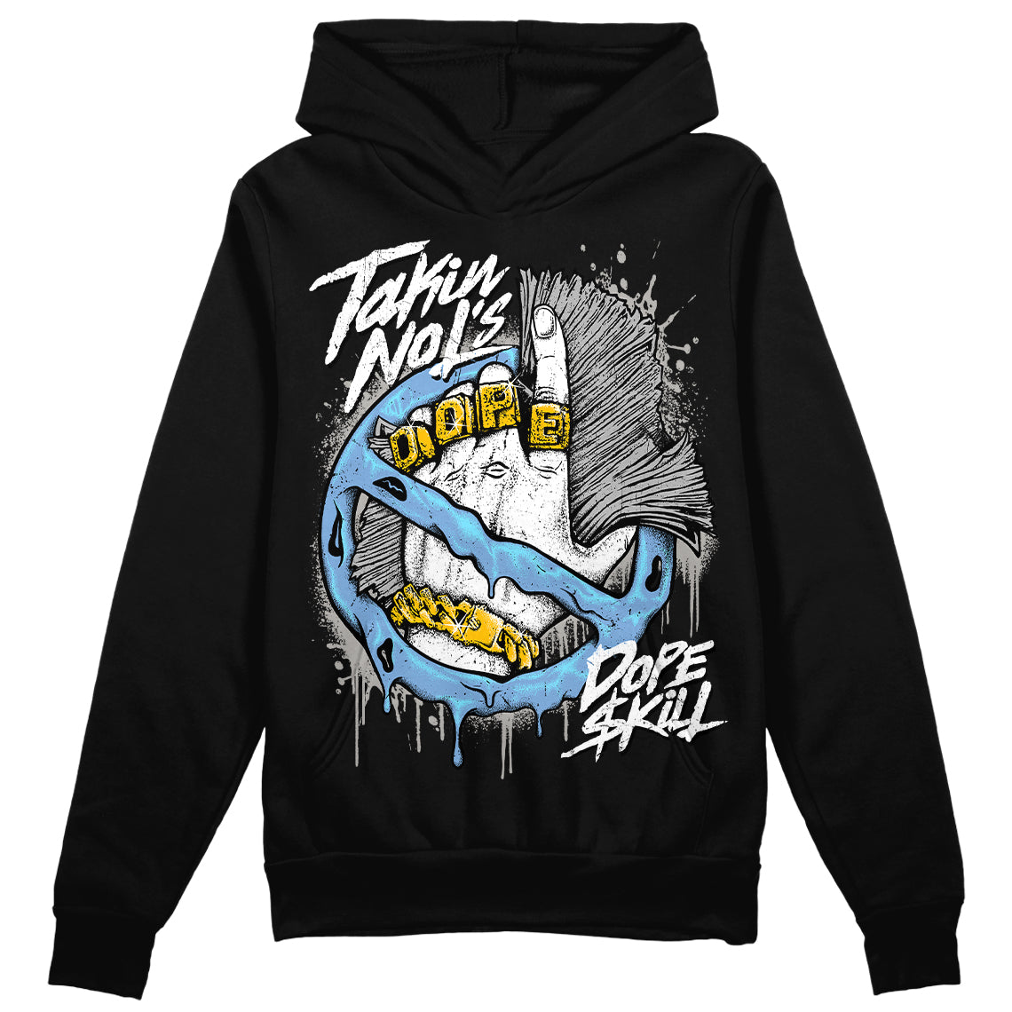 University Blue 5s DopeSkill Hoodie Sweatshirt Takin No L's Graphic