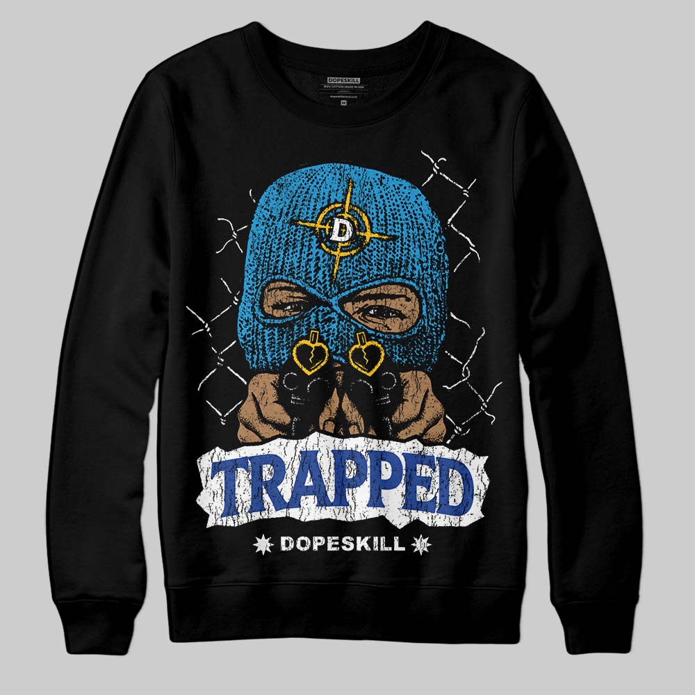 Royal Blue Collection DopeSkill Sweatshirt New Trapped Graphic