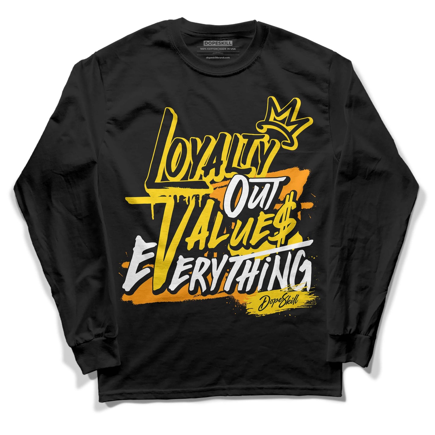Yellow Ochre 6s DopeSkill Long Sleeve T-Shirt LOVE Graphic
