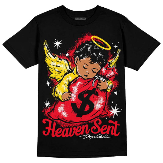 Red Thunder 4s DopeSkill T-shirt Heaven Sent Graphic