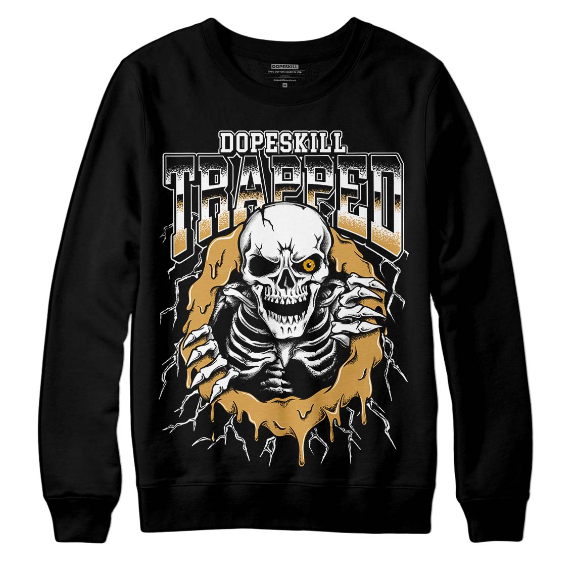 Gratitude 11s DopeSkill Sweatshirt Trapped Halloween Graphic