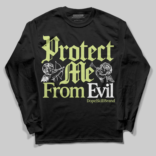 Luminous Green 5s DopeSkill Long Sleeve T-Shirt Protect Me From Evil Graphic