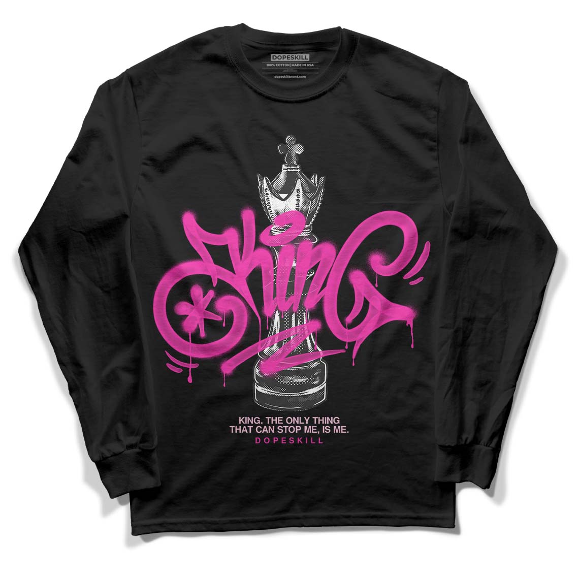 Triple Pink Dunk Low DopeSkill Long Sleeve T-Shirt King Chess Graphic