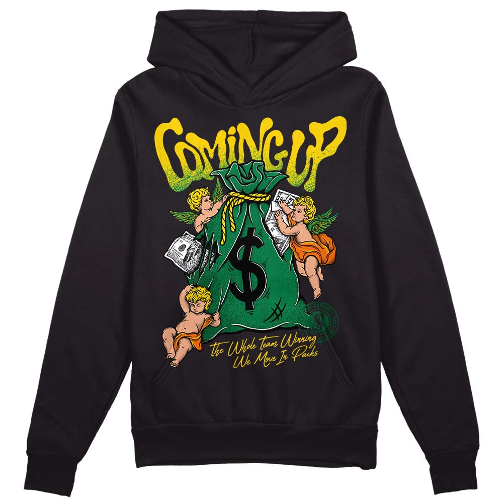 Green Collection DopeSkill Hoodie Sweatshirt Money Bag Coming Up Graphic