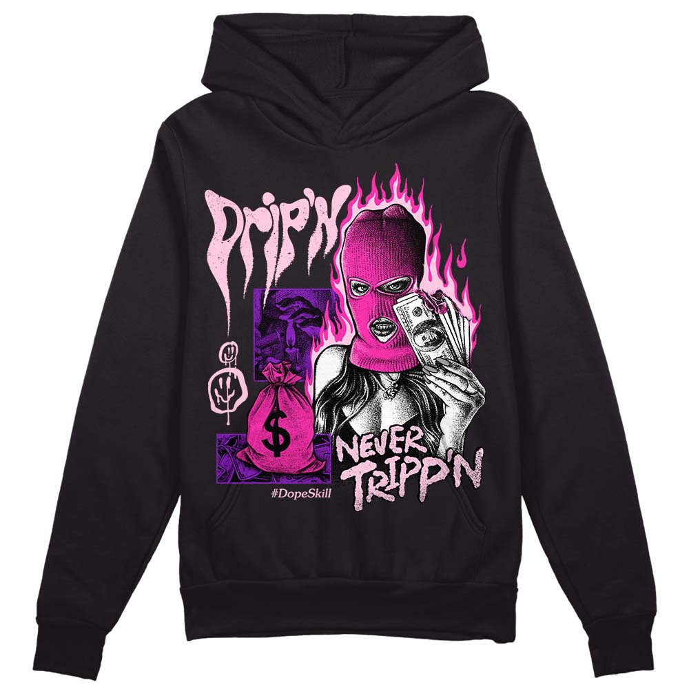 Pink Collection DopeSkill Hoodie Sweatshirt Drip'n Never Tripp'n Graphic