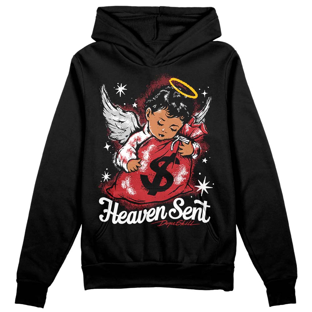 Red Taxi 12s DopeSkill Hoodie Sweatshirt Heaven Sent Graphic