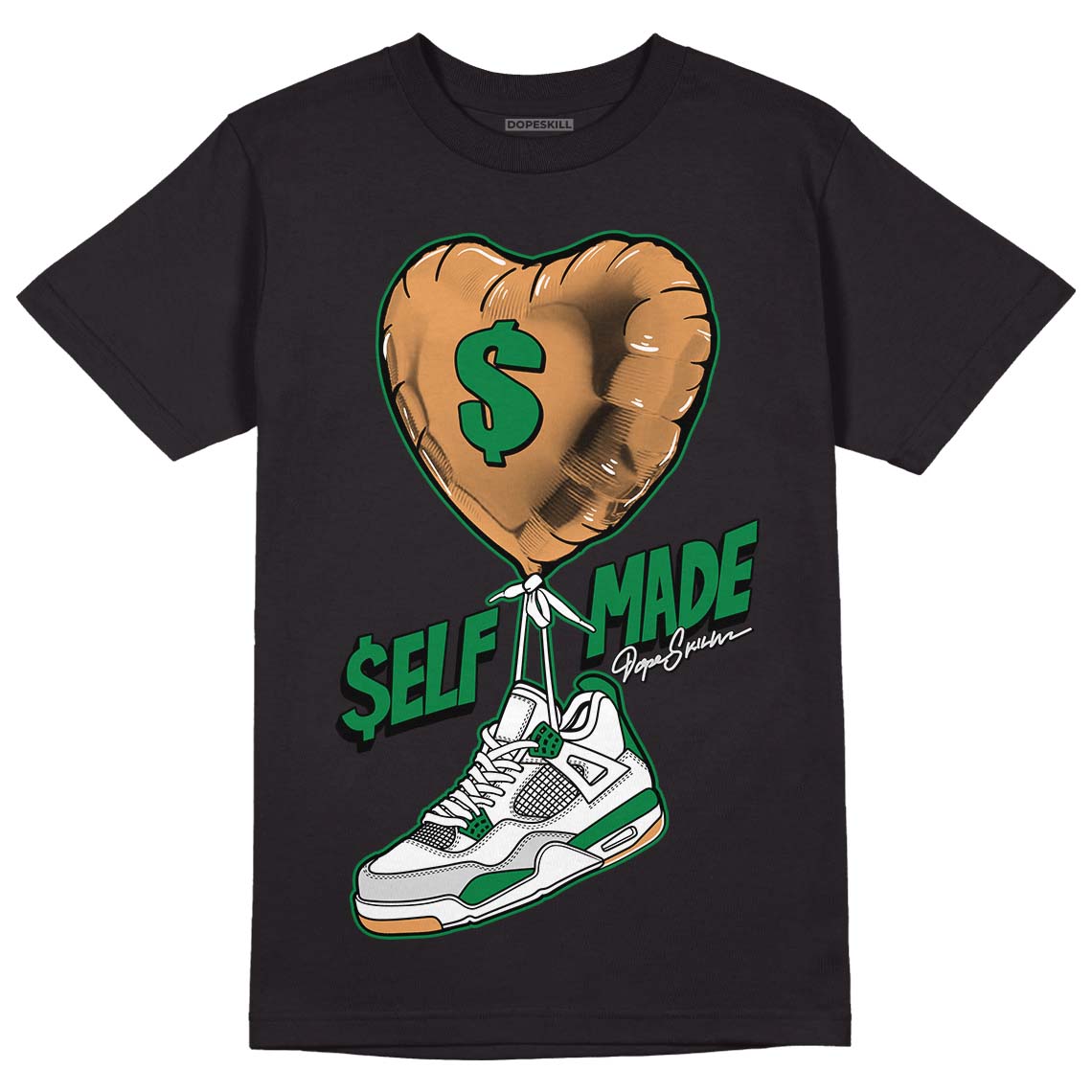 Pine Green 4s DopeSkill T-Shirt Self Made Graphic